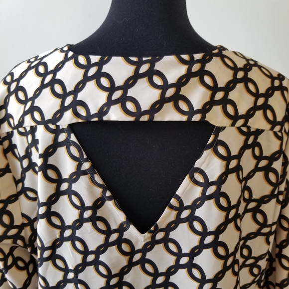 CHICO'S Equestrian Black Red Horse Riding Long Sleeve Top Size 12 Large - Picture 4 of 7